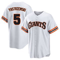 Custom #5 White City Connect SF Baseball Shirt Top