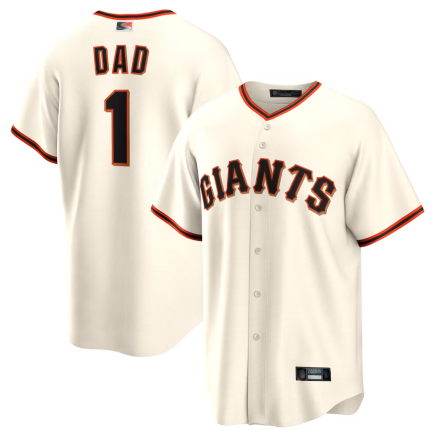 Custom #1 White SF Baseball Shirt Top
