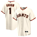 Custom #1 White SF Baseball Shirt Top