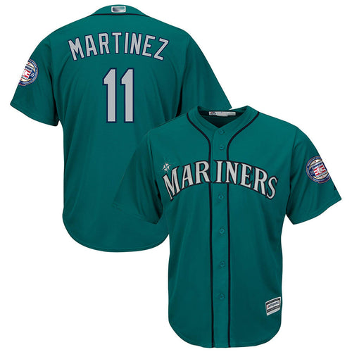 Custom #11 Green SEA Baseball Shirt Top