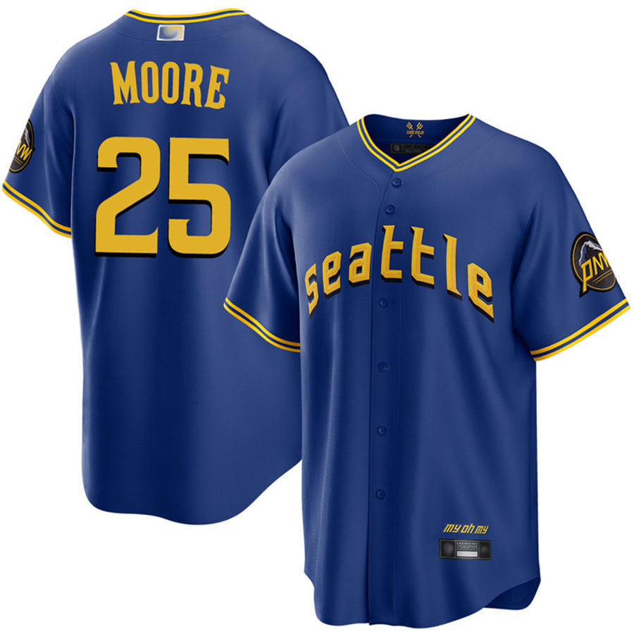 Custom #25 Royal SEA Baseball Shirt Top