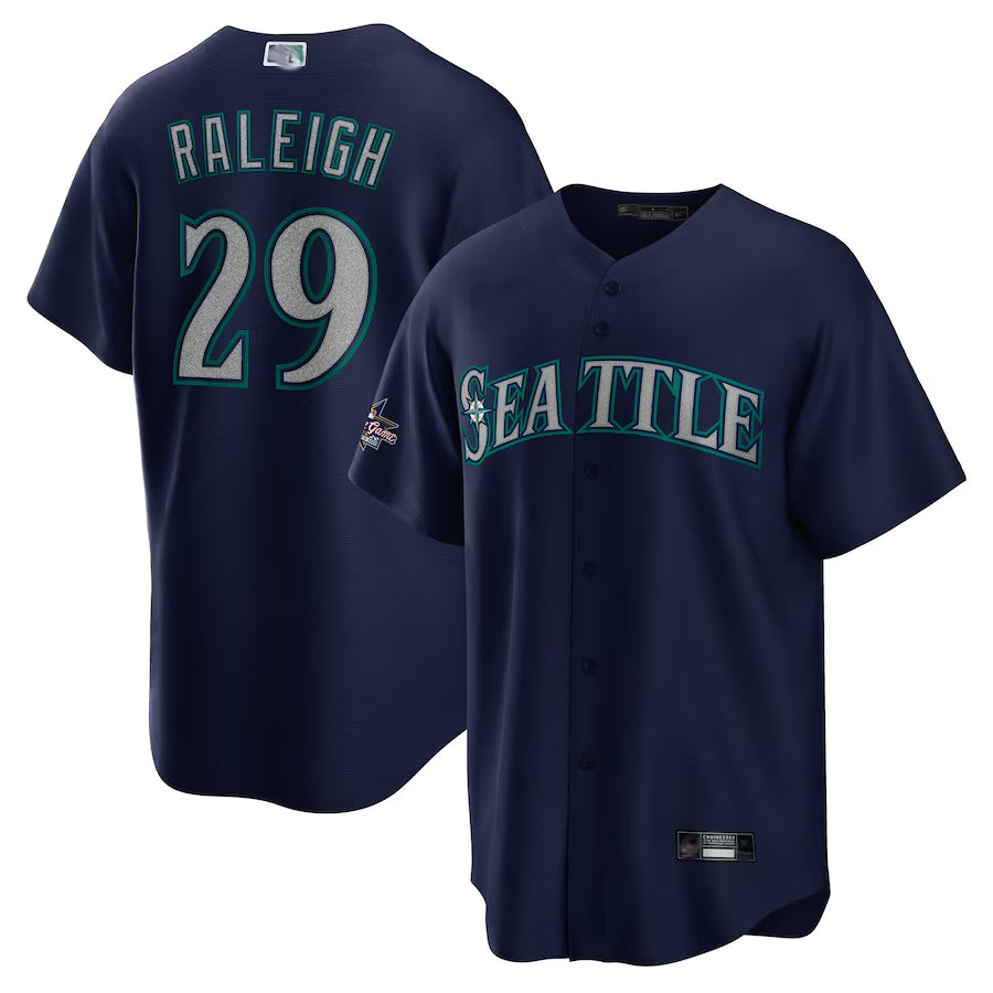 Custom #29 Navy All Star SEA Baseball Shirt Top