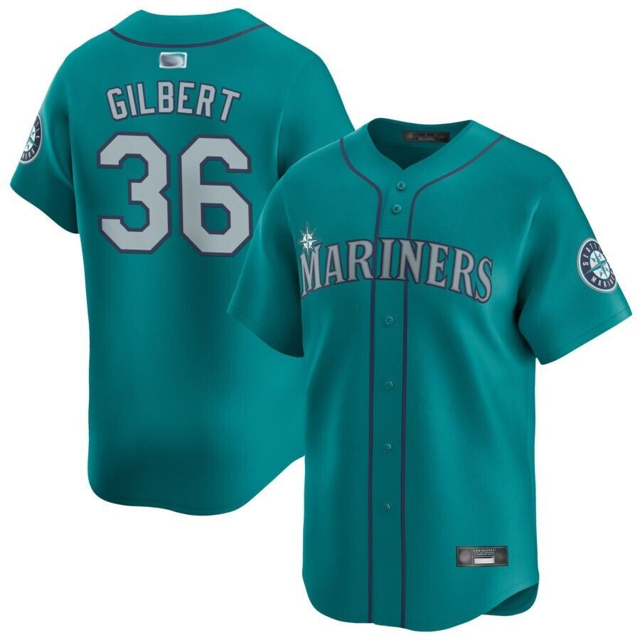 Custom #36 Aqua SEA Baseball Shirt Top