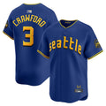 Custom #3 City Connect SEA Baseball Shirt Top