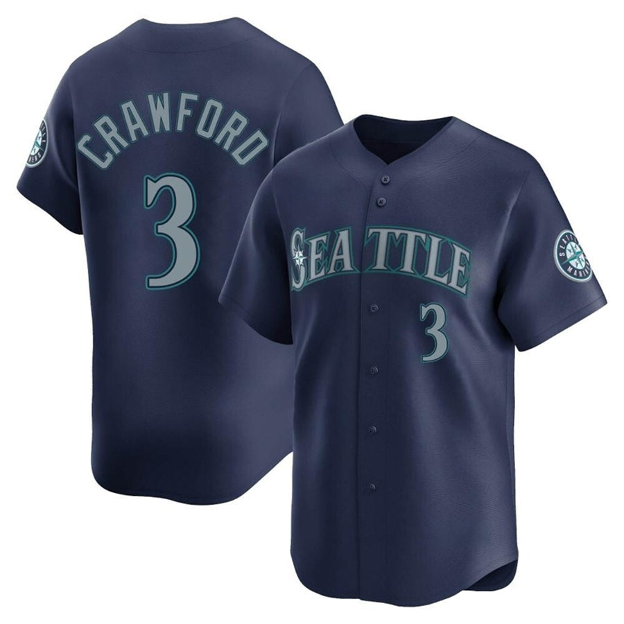 Custom #3 SEA Baseball Shirt Top