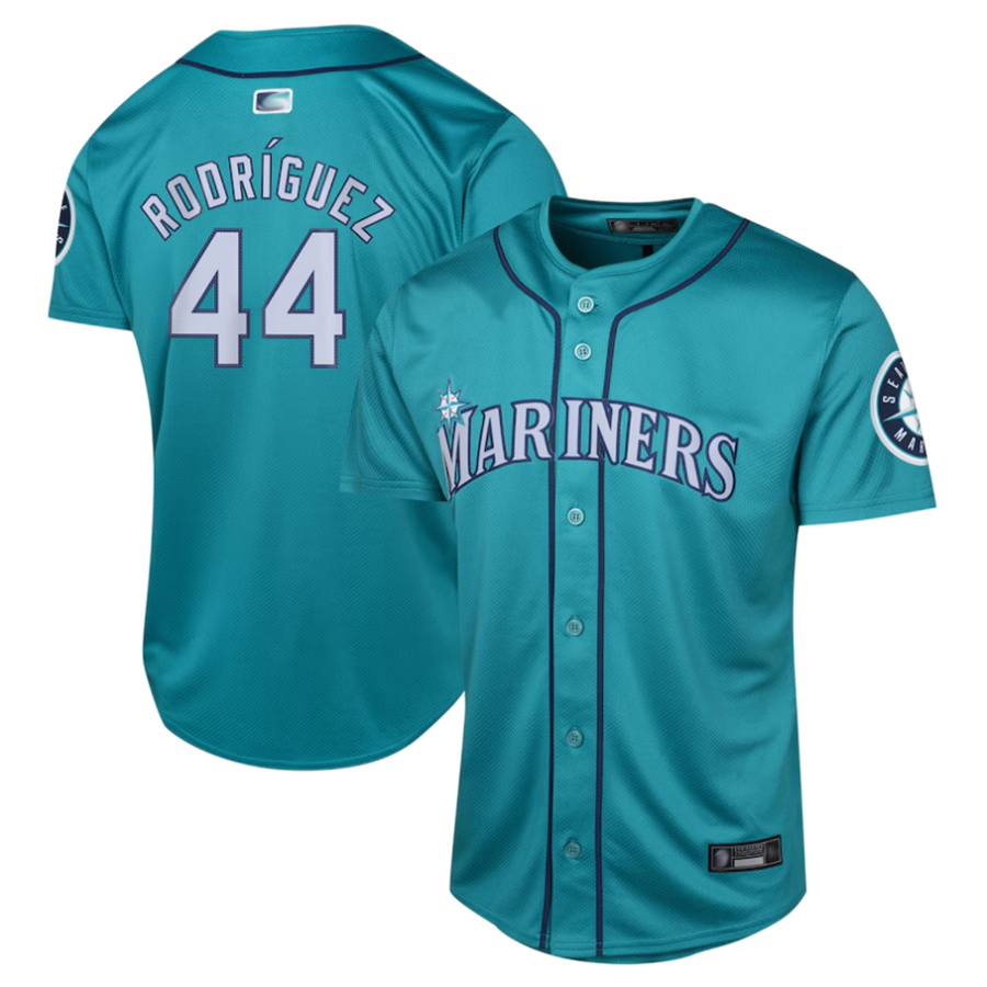 Custom #44 Aqua SEA Baseball Shirt Top