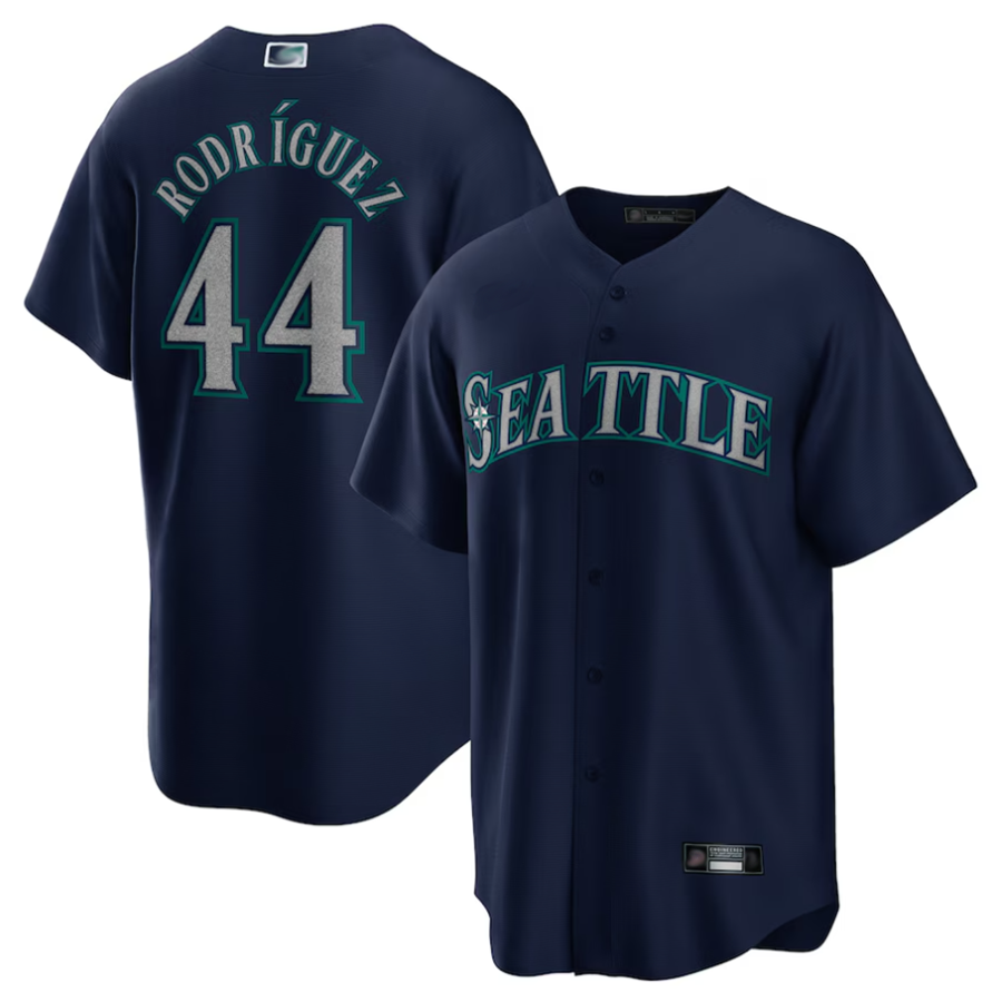 Custom #44 Navy SEA Baseball Shirt Top