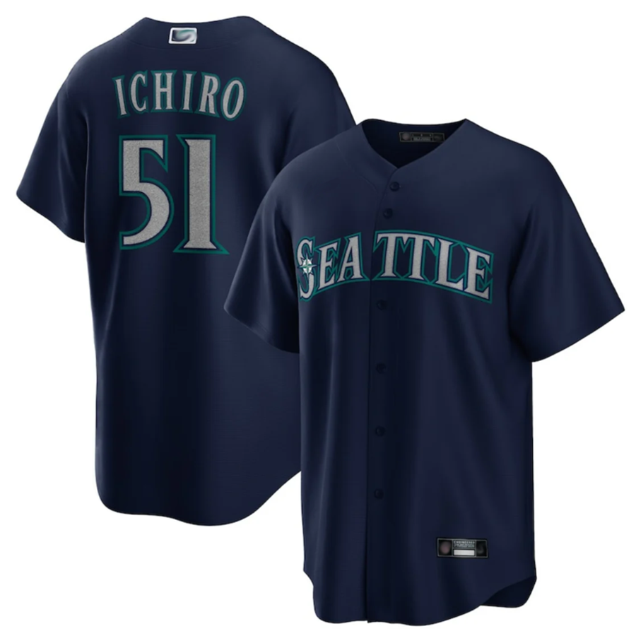 Custom #51 Navy SEA Baseball Shirt Top