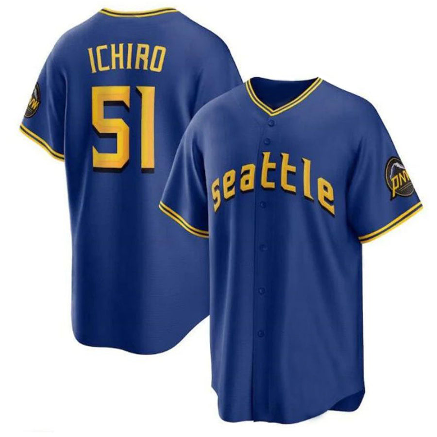 Custom #51 Royal City Connect SEA Baseball Shirt Top