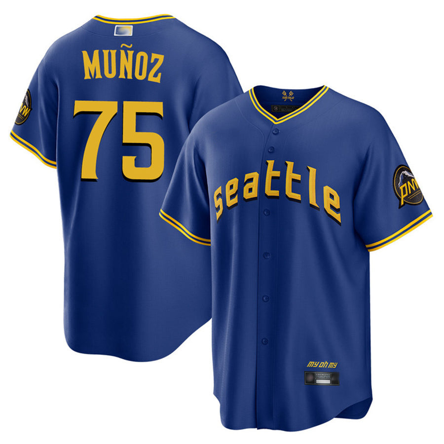 Custom #75 Royal City Connect SEA Baseball Shirt Top