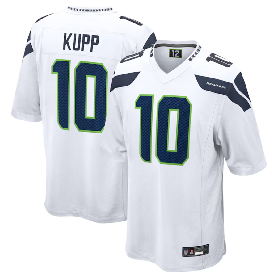 Custom #10 White SEA Football Shirt Top
