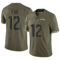 Custom #12 Olive SEA Football Shirt Top