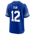 Custom #12 Royal Throwback SEA Football Shirt Top