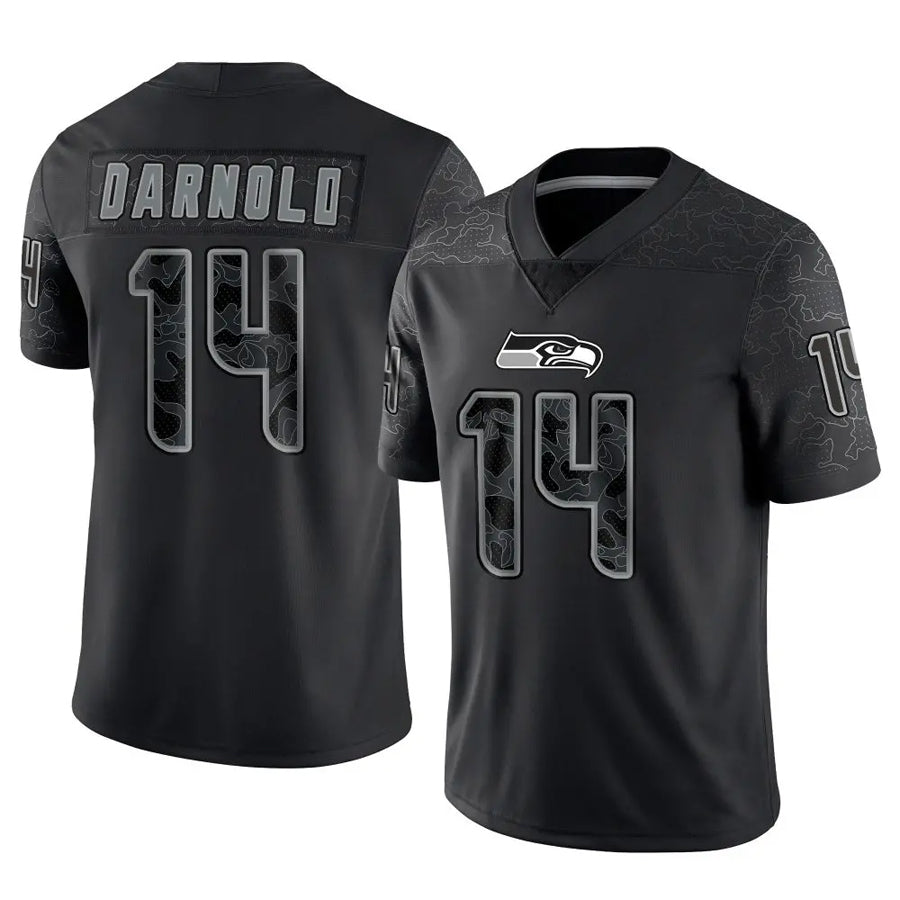 Custom #14 Black SEA Football Shirt Top