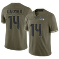 Custom #14 Olive SEA Football Shirt Top
