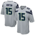 Custom #15 Gray SEA Football Shirt Top