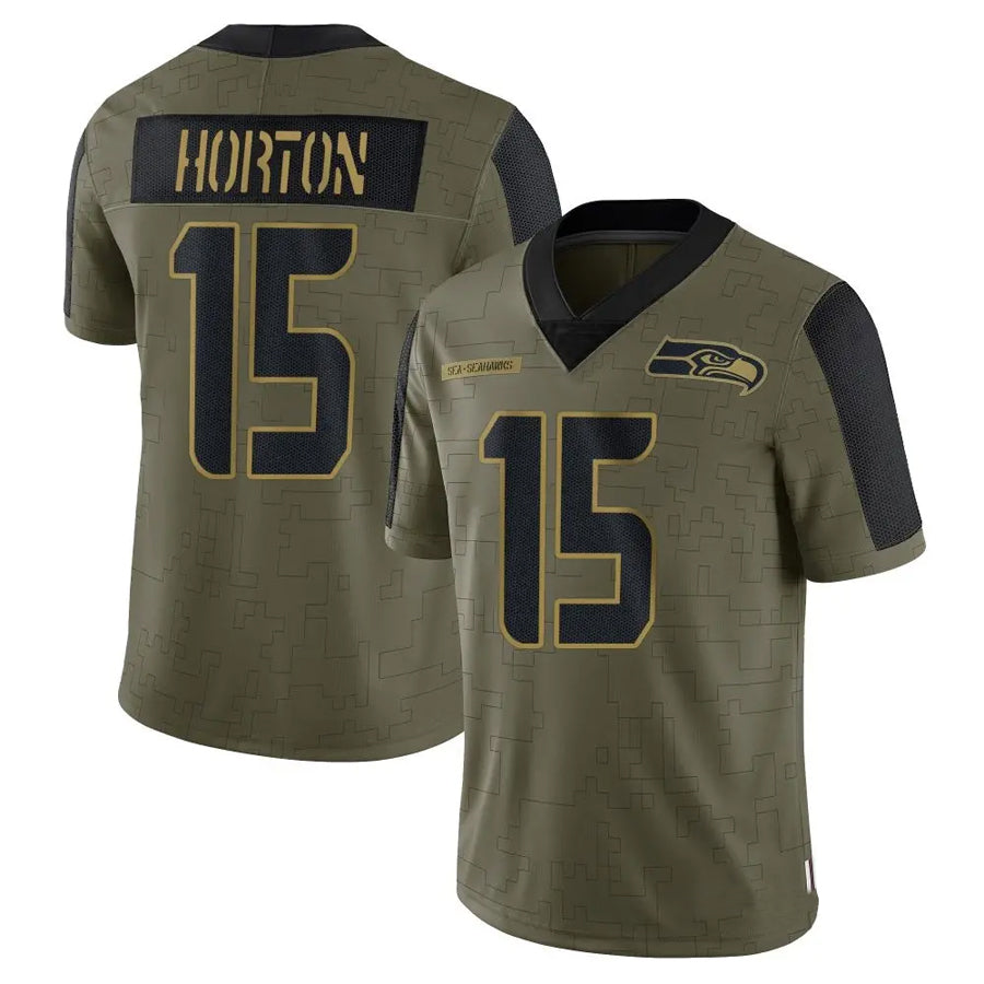 Custom #15 Olive SEA Football Shirt Top