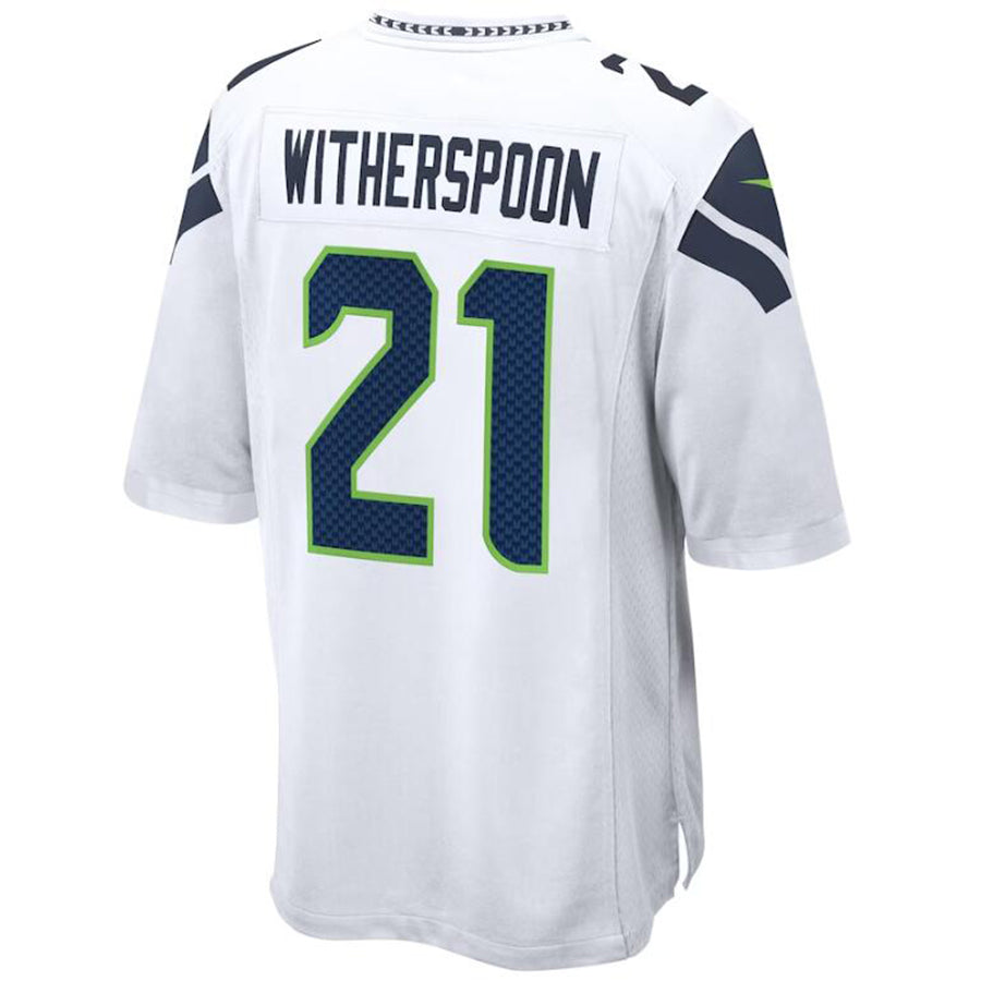 Custom #21 White SEA Football Shirt Top
