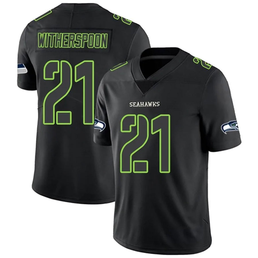 Custom #21 Black SEA Football Shirt Top