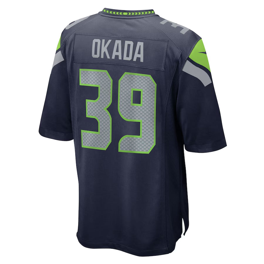 Custom #39 Navy SEA Football Shirt Top