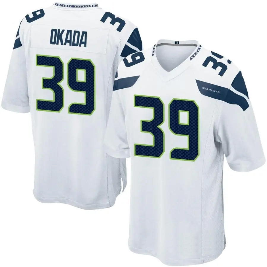 Custom #39 White SEA Football Shirt Top