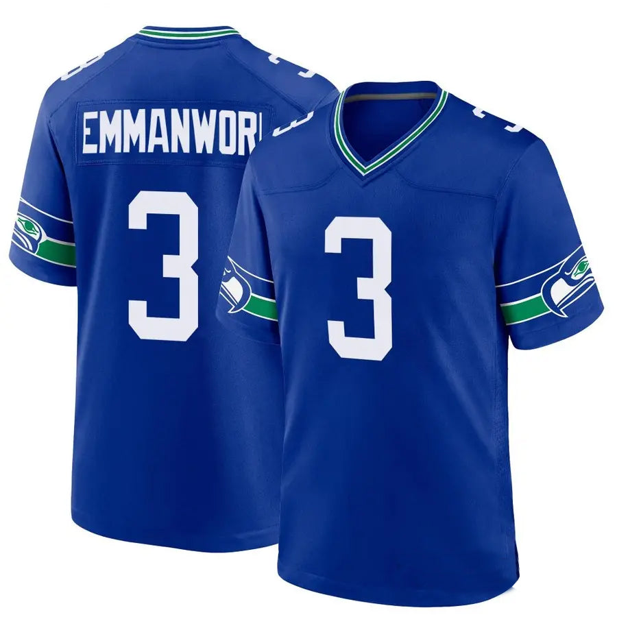 Custom #3 Royal SEA Football Shirt Top