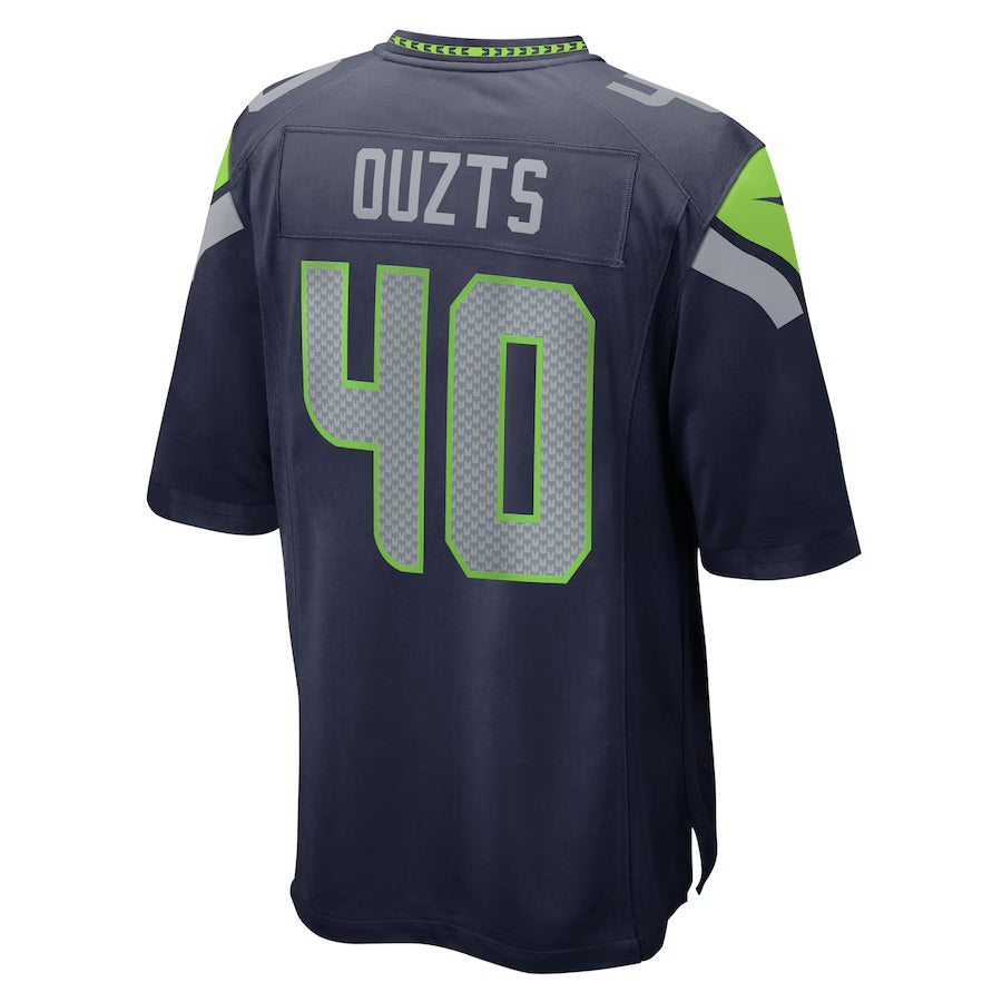 Custom #40 Navy SEA Football Shirt Top