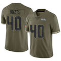 Custom #40 Olive SEA Football Shirt Top