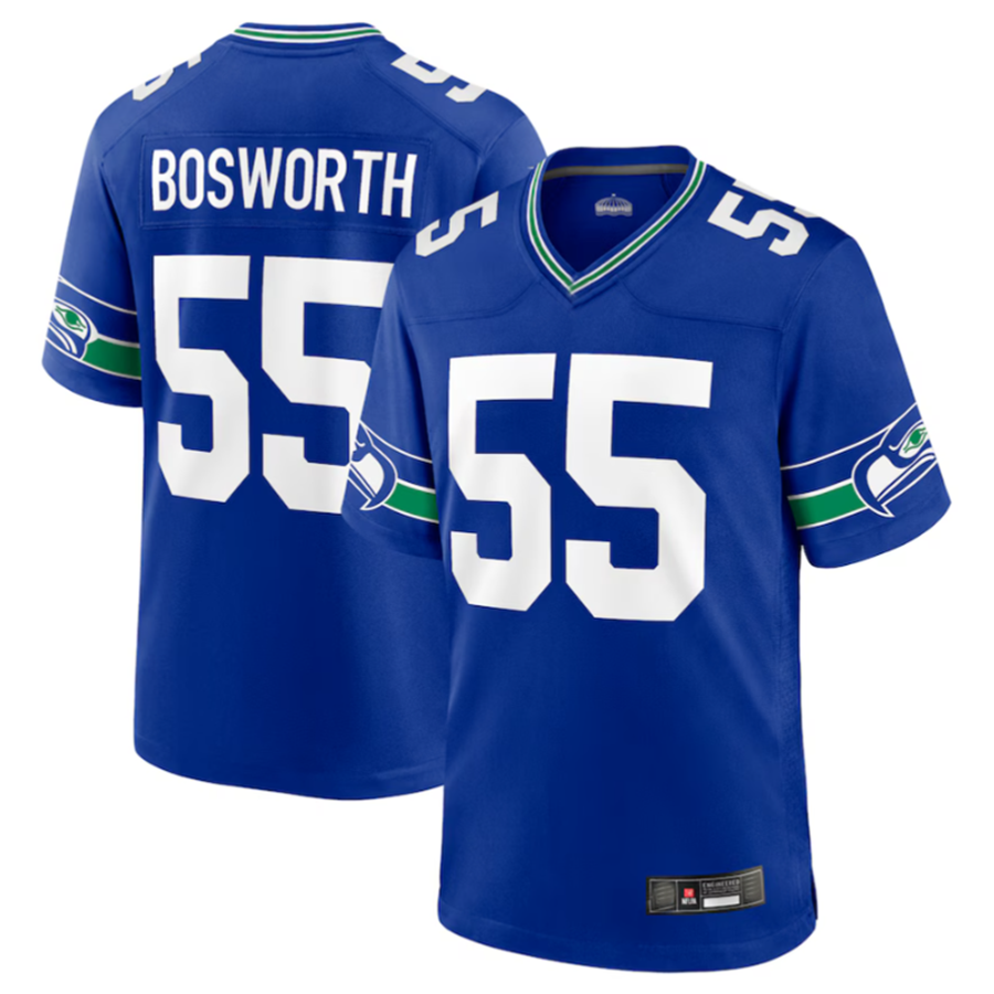 Custom #55 Royal SEA Football Shirt Top