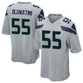 Custom #55 Gray SEA Football Shirt Top