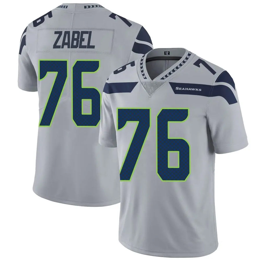Custom #76 Gray SEA Football Shirt Top