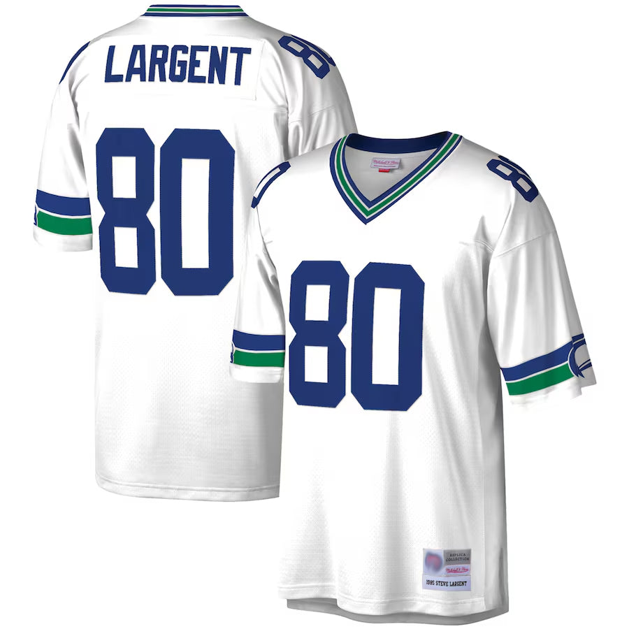 Custom #80 White SEA Football Shirt Top