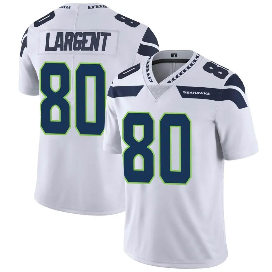 Custom #80 White SEA Football Shirt Top