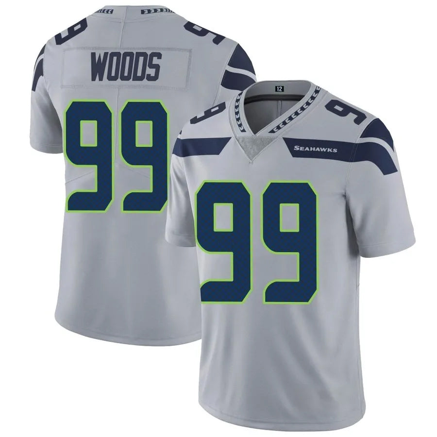 Custom #99 Gray SEA Football Shirt Top