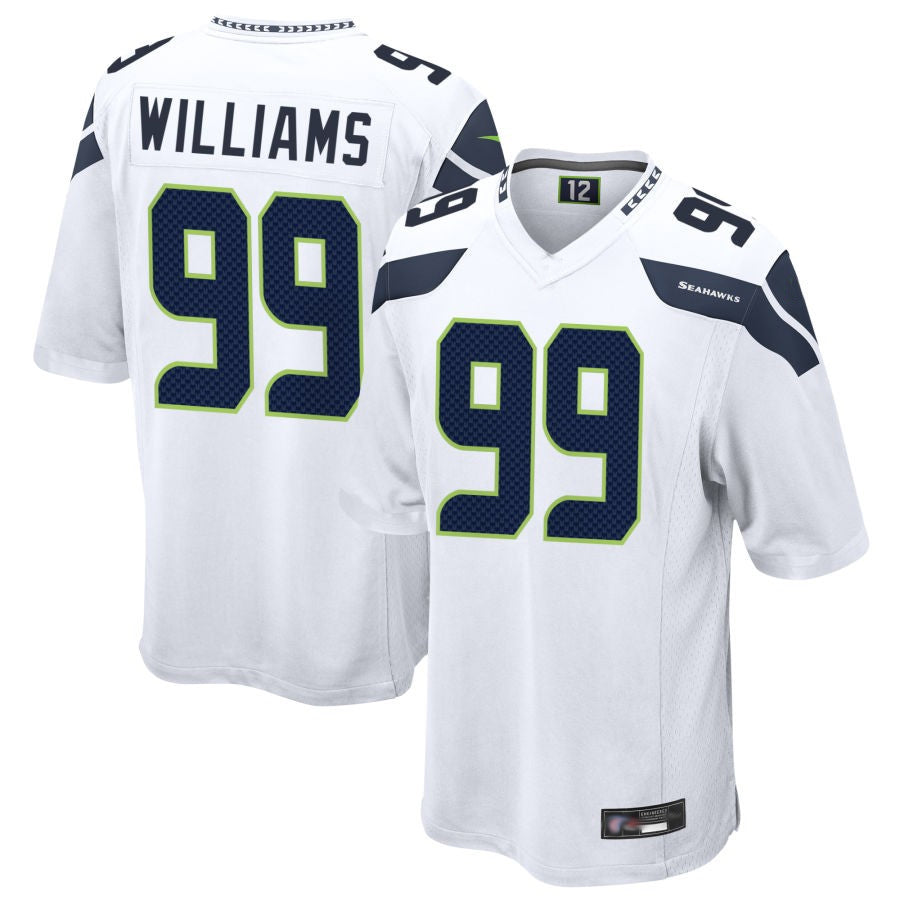 Custom #99 White SEA Football Shirt Top