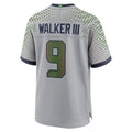 Custom #9 Gray SEA Football Shirt Top