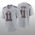 Custom #11 Gray SF Football Shirt Top