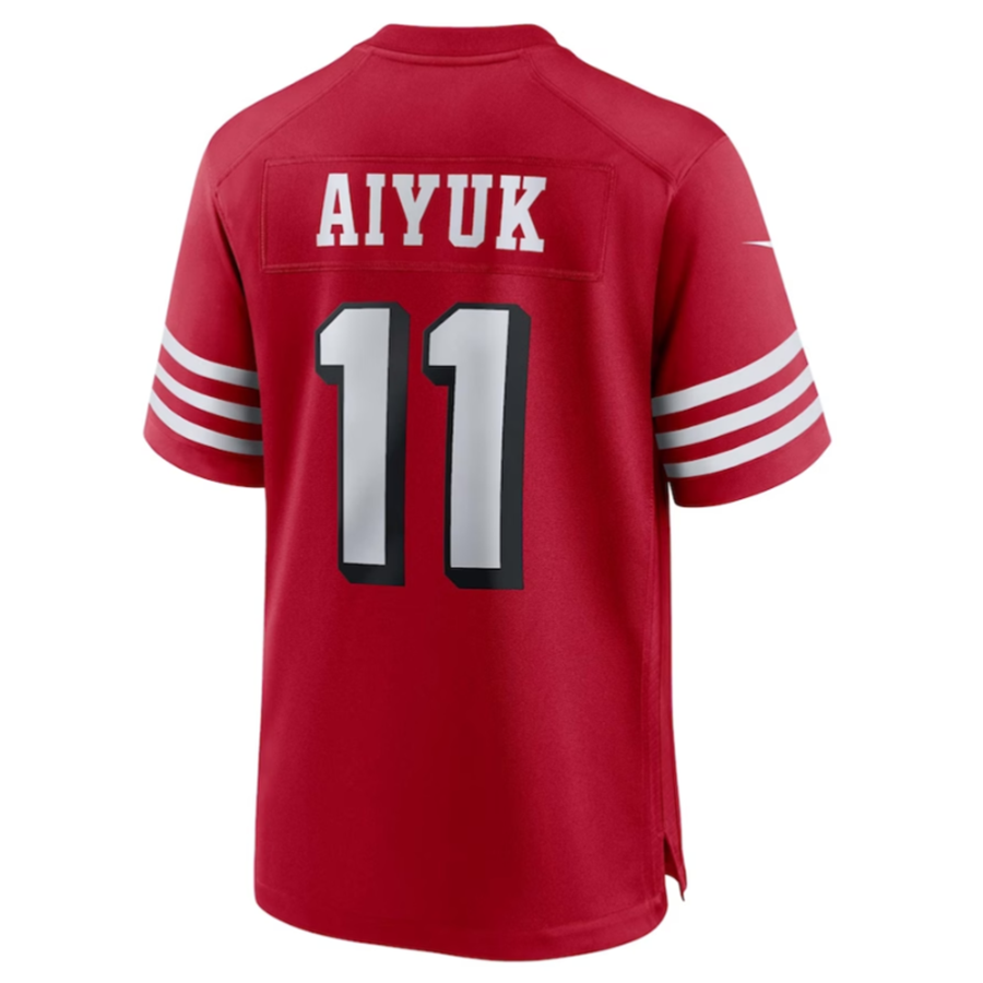 Custom #11 Scarlet SF Football Shirt Top