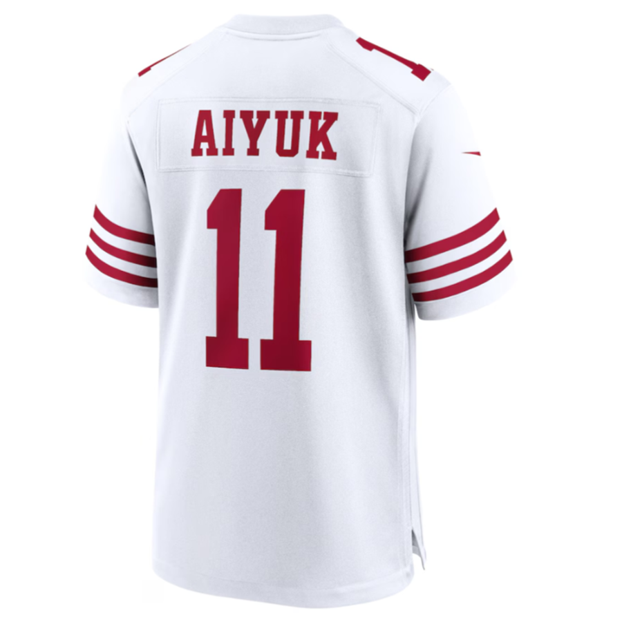 Custom #11 White SF Football Shirt Top