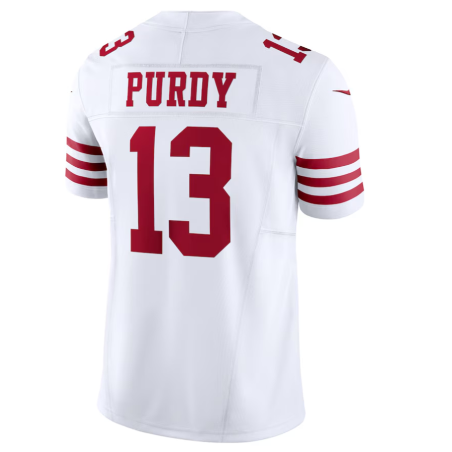 Custom #13 White SF Football Shirt Top