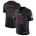 Custom #16 Black SF Football Shirt Top