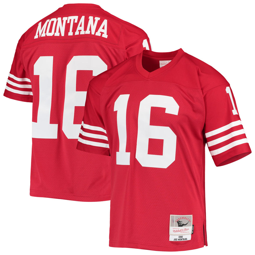 Custom #16 Scarlet SF Football Shirt Top