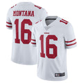 Custom #16 White Throwback SF Football Shirt Top