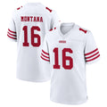 Custom #16 White SF Football Shirt Top