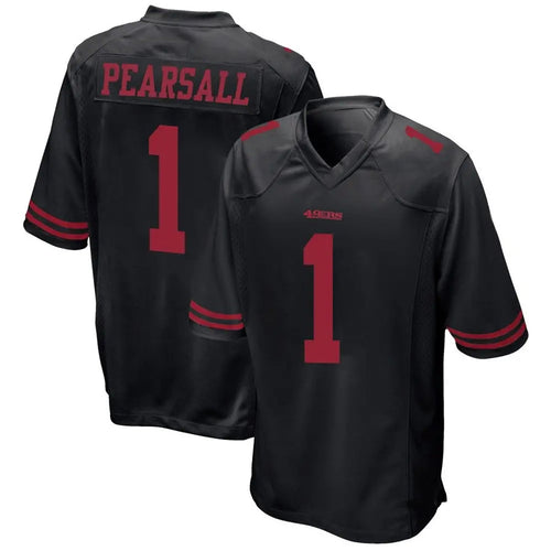 Custom #1 Black SF Football Shirt Top