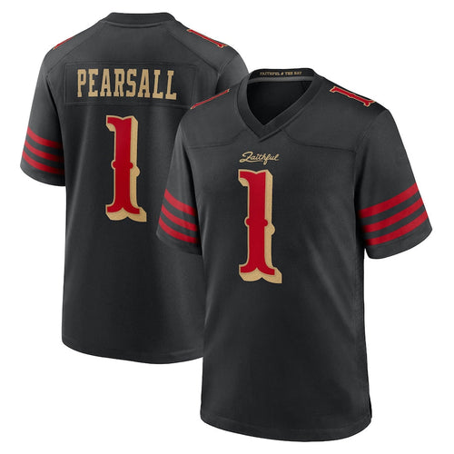 Custom #1 Black SF Football Shirt Top