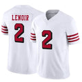 Custom #2 White SF Football Shirt Top