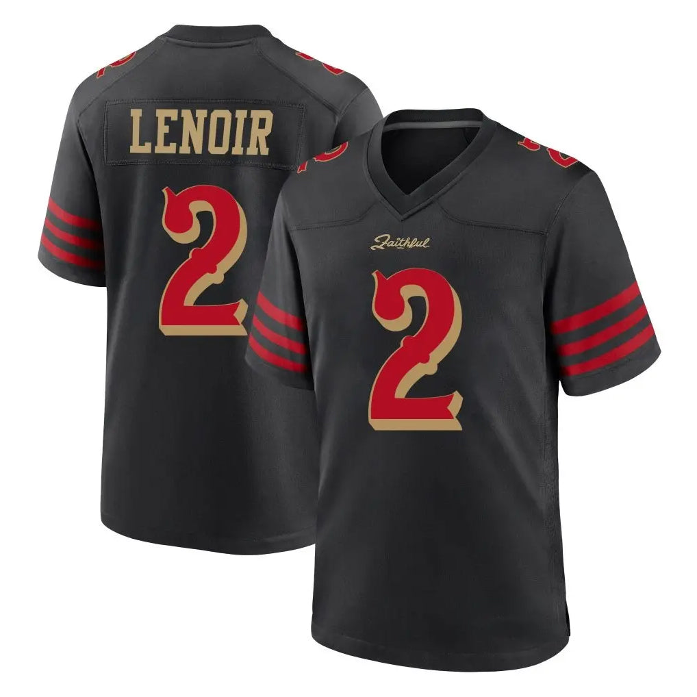 Custom #2 Black SF Football Shirt Top