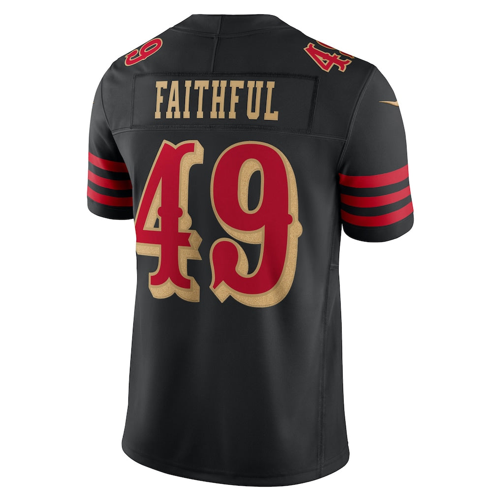 Custom #49 Black SF Football Shirt Top