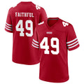 Custom #49 Scarlet SF Football Shirt Top